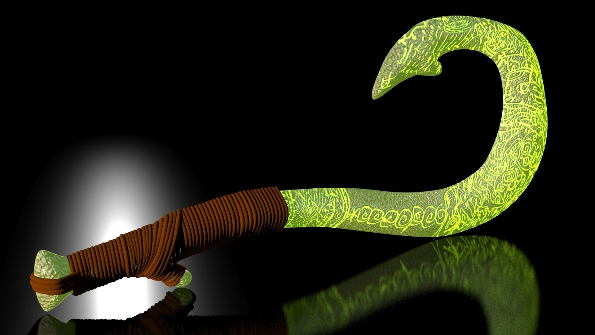 Maui Magical Hook High Quality Low-poly 3D model_22
