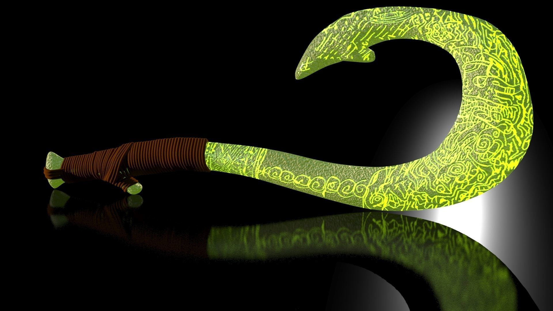 Maui Magical Hook High Quality Low-poly 3D model_26