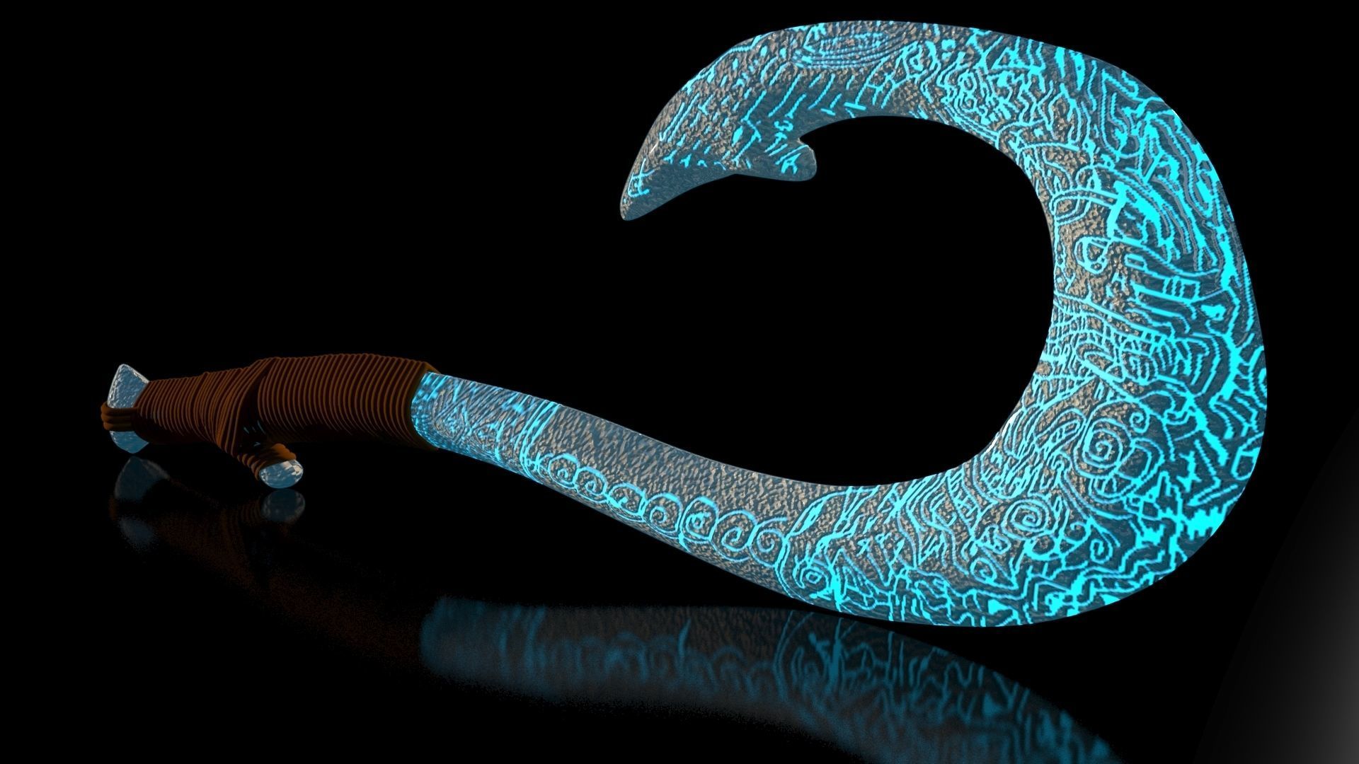 Maui Magical Hook High Quality Low-poly 3D model_16