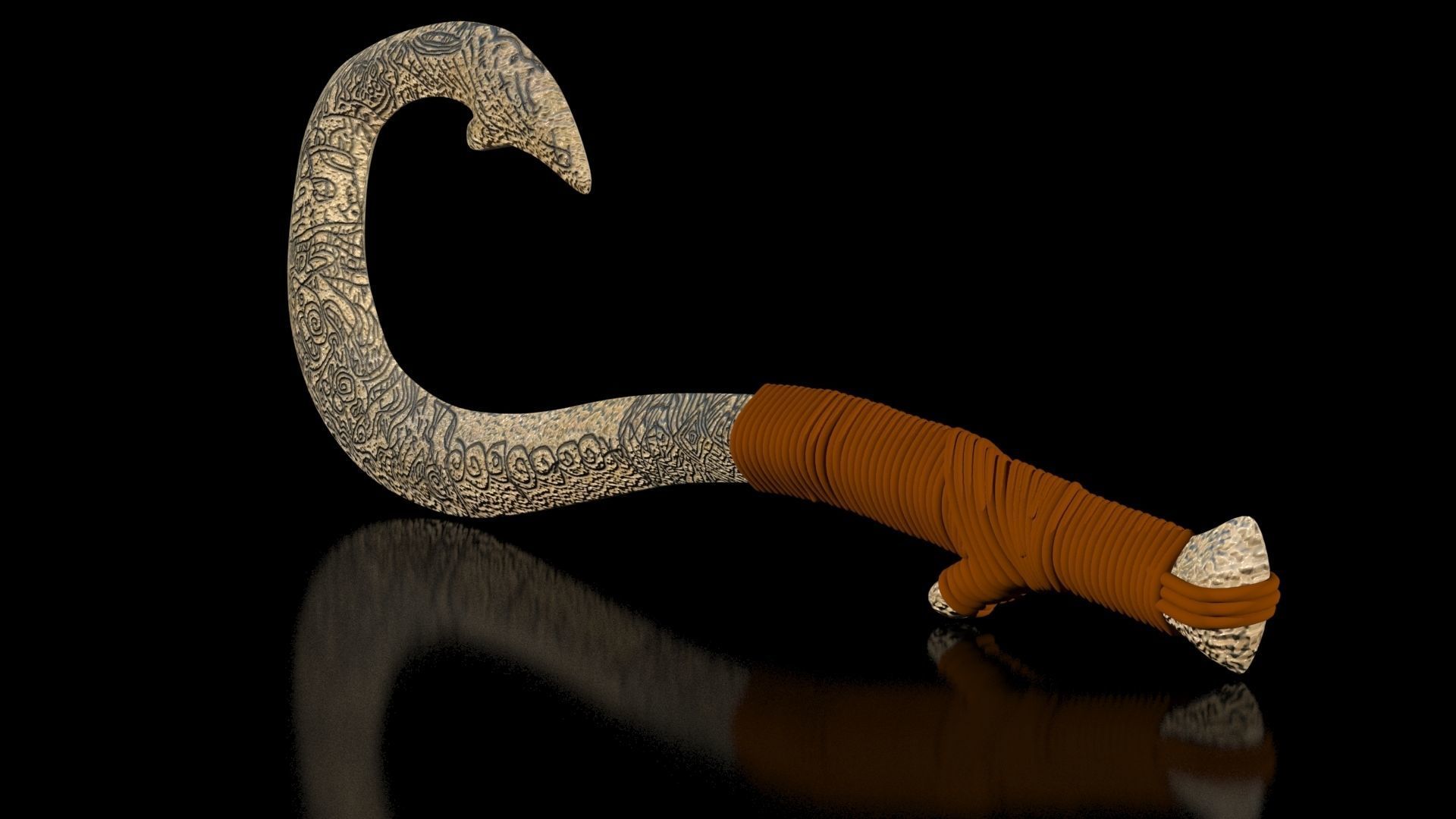 Maui Magical Hook High Quality Low-poly 3D model_7