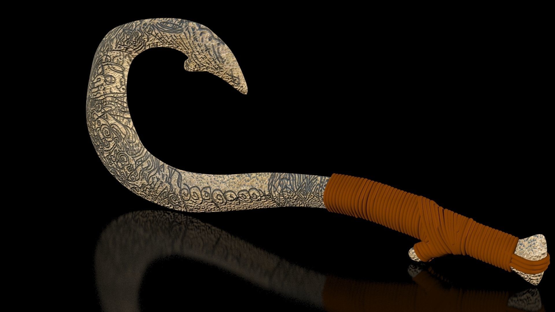 Maui Magical Hook High Quality Low-poly 3D model_15