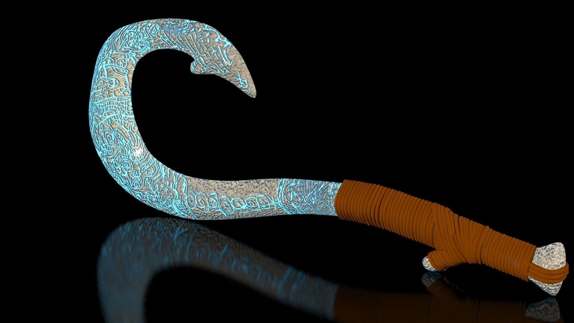 Maui Magical Hook High Quality Low-poly 3D model_12