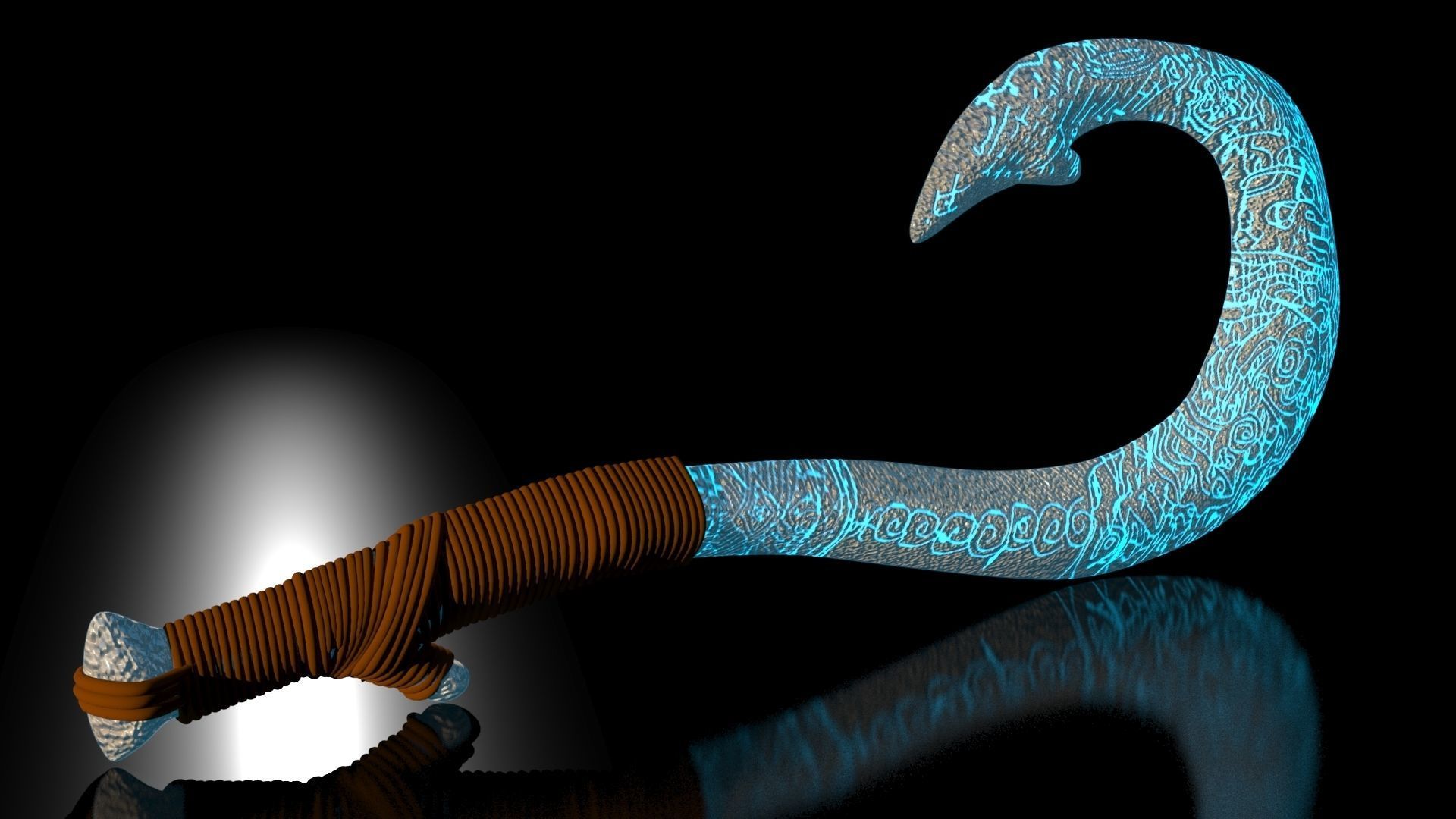 Maui Magical Hook High Quality Low-poly 3D model_20