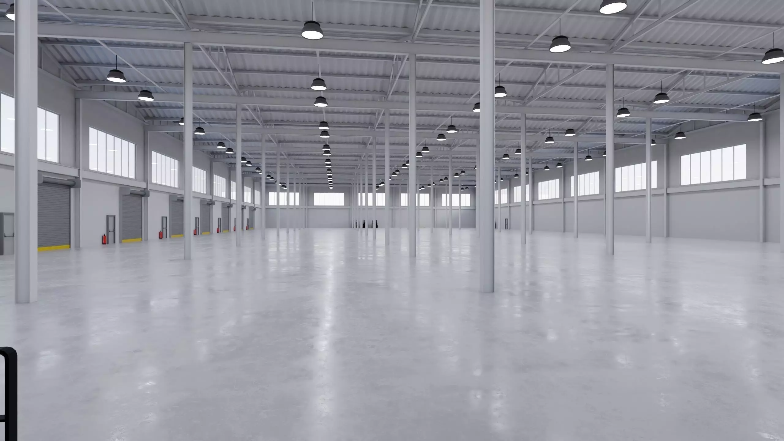 Industrial Warehouse Interior 5 Low-poly 3D model