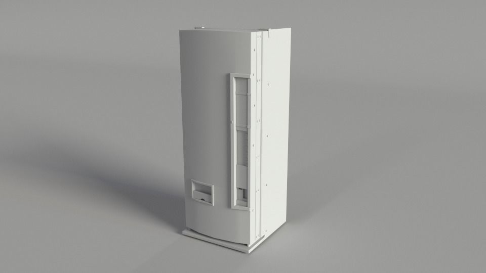 Coca-Cola Vending Machine Low-poly 3D model_1