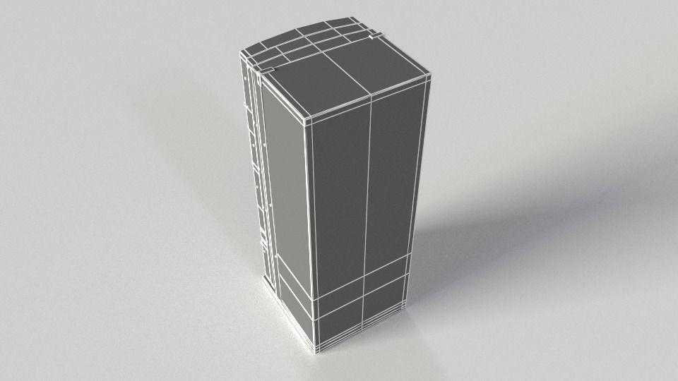 Coca-Cola Vending Machine Low-poly 3D model_3