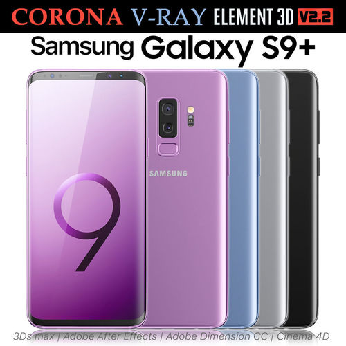 Samsung Galaxy S9 PLUS ALL Colors 3D model