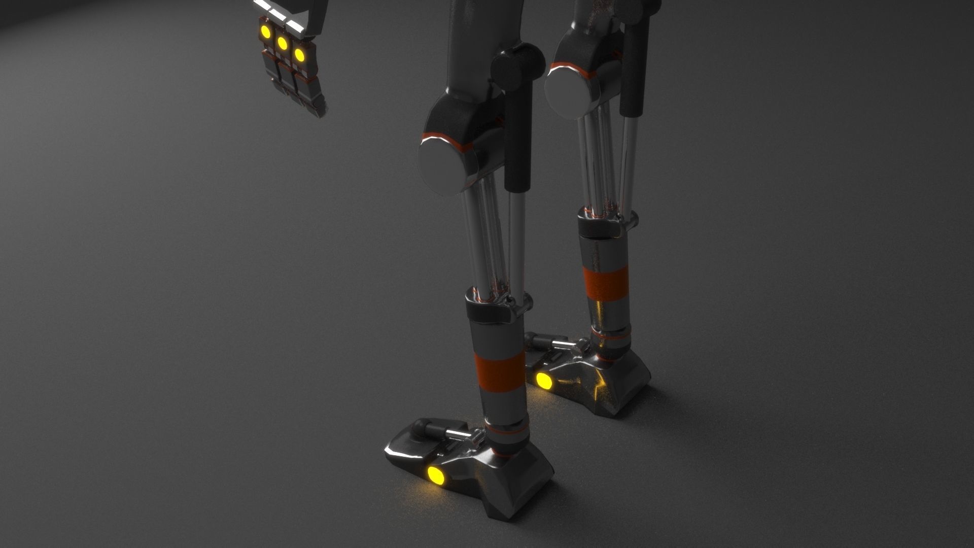 Rigged Synth Character Free 3D model_2