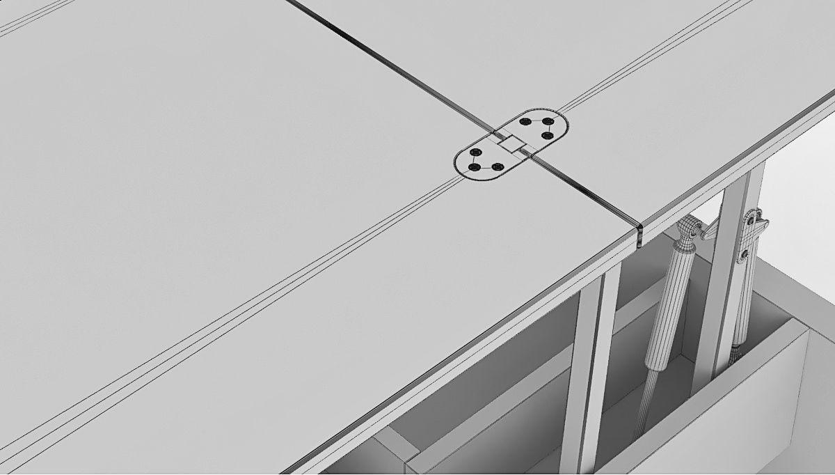 Coffee Table Bari by Zegen 3D model_5