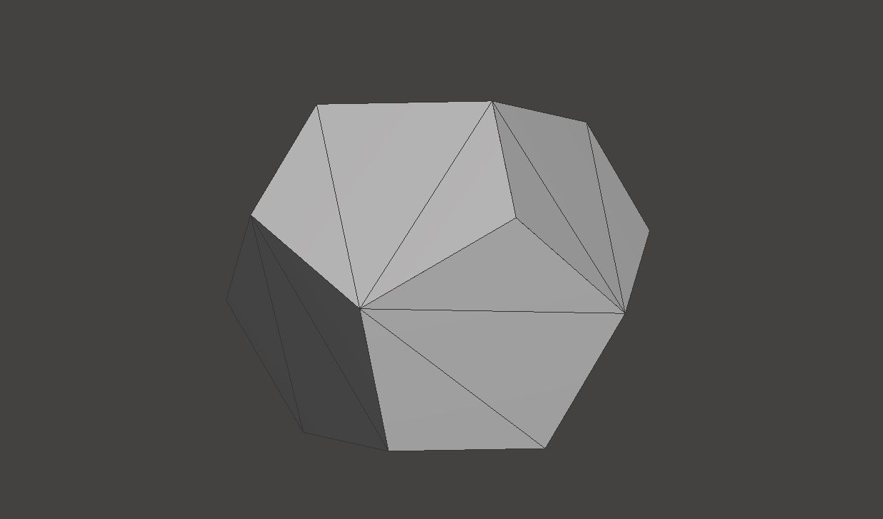 Concrete Vase Dodecahedron Low Poly 3D print model_8