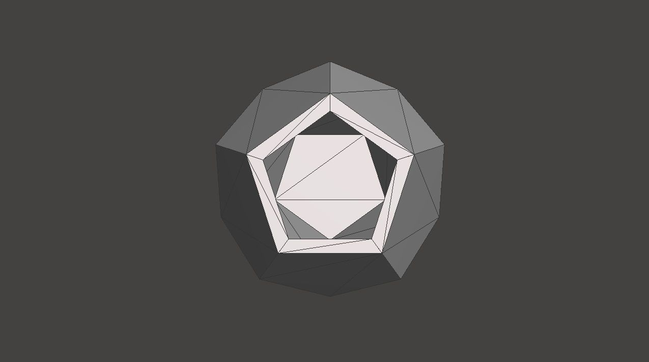 Concrete Vase Dodecahedron Low Poly 3D print model_10