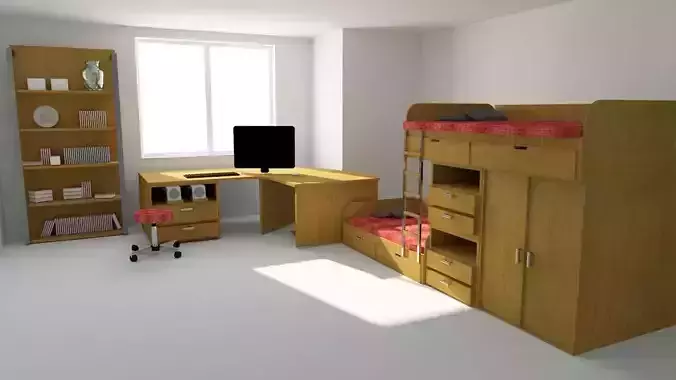 Interior scene 3D model 3D model