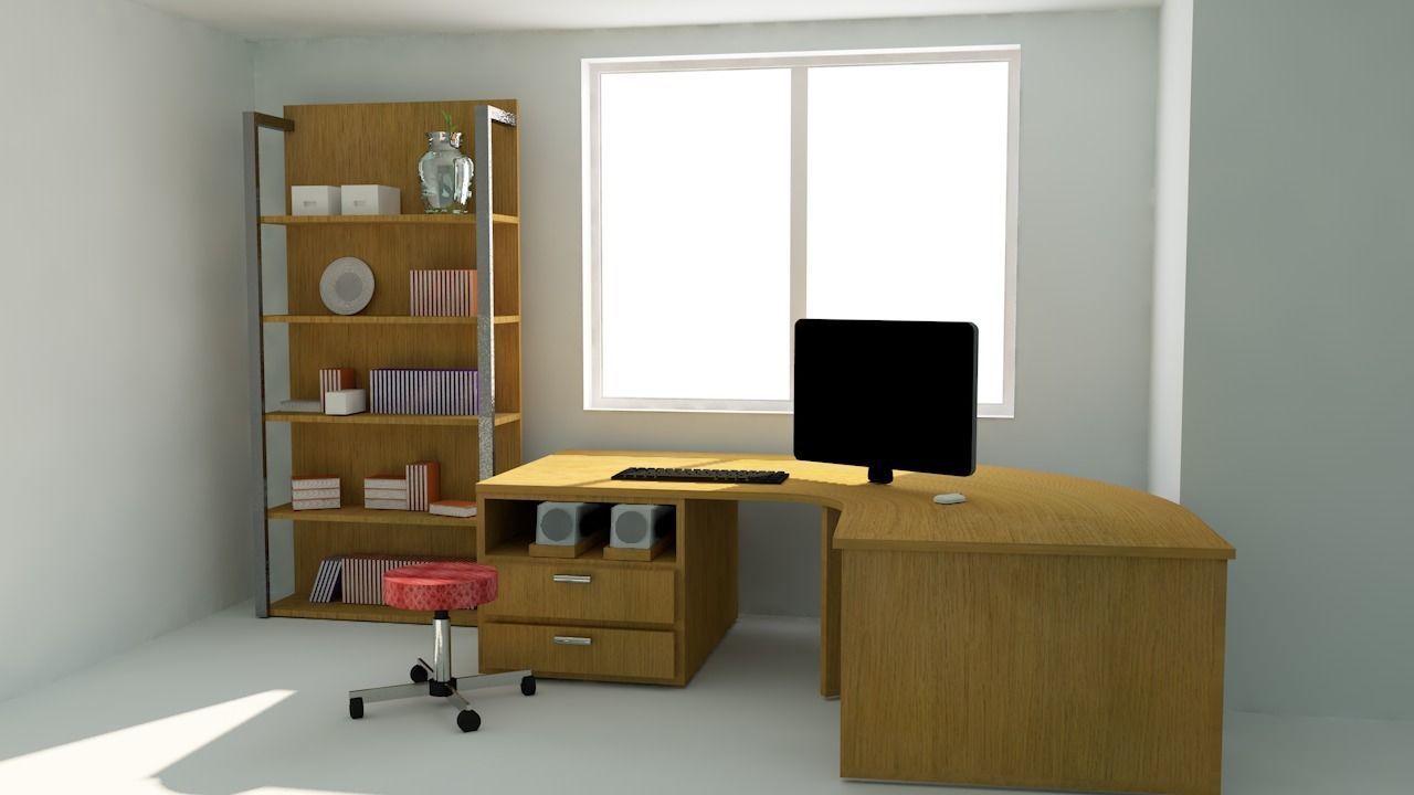 Interior scene 3D model 3D model_3