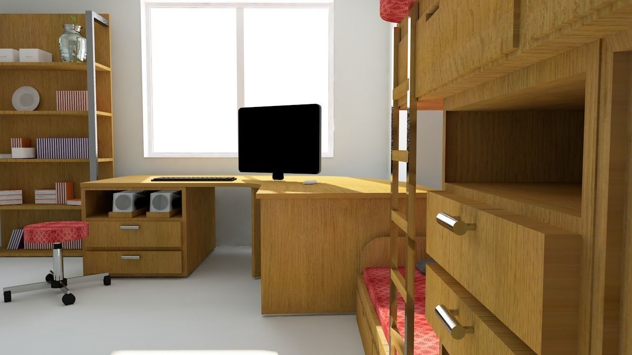 Interior scene 3D model 3D model_2