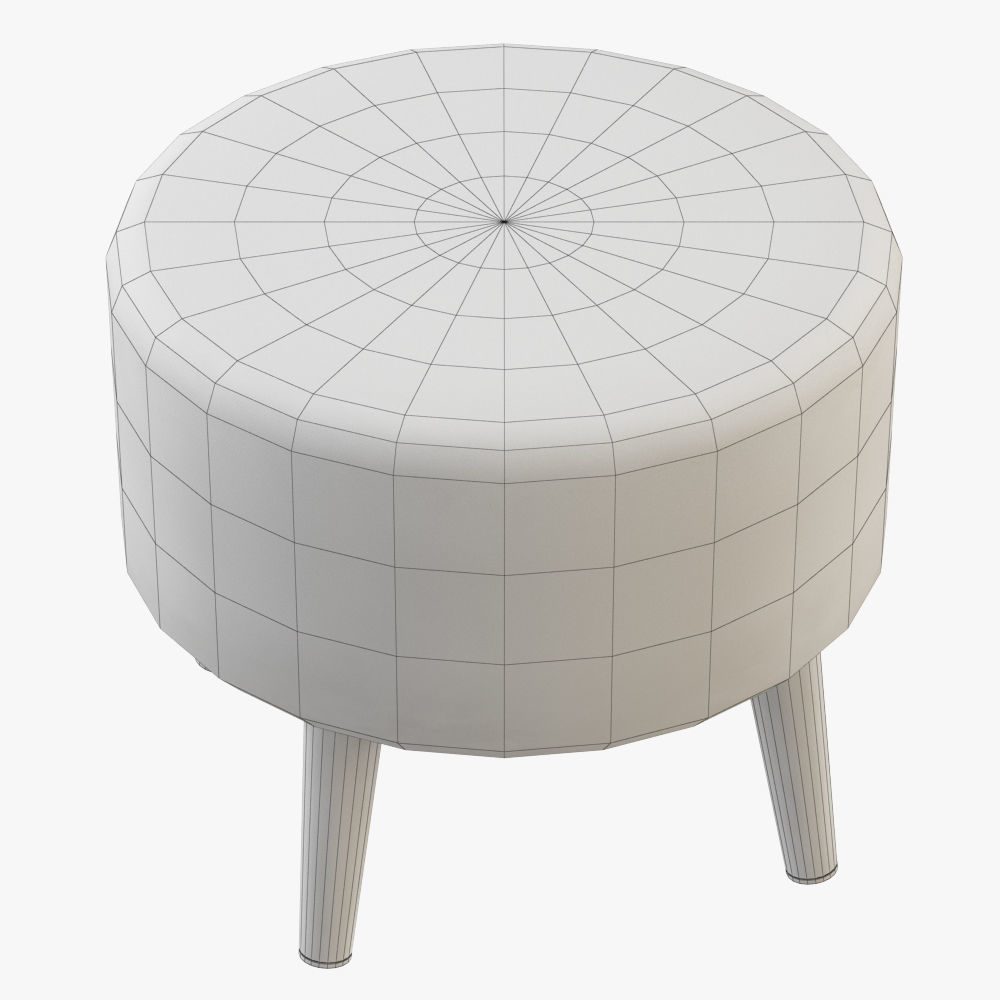 Maher Ottoman 3D model_4