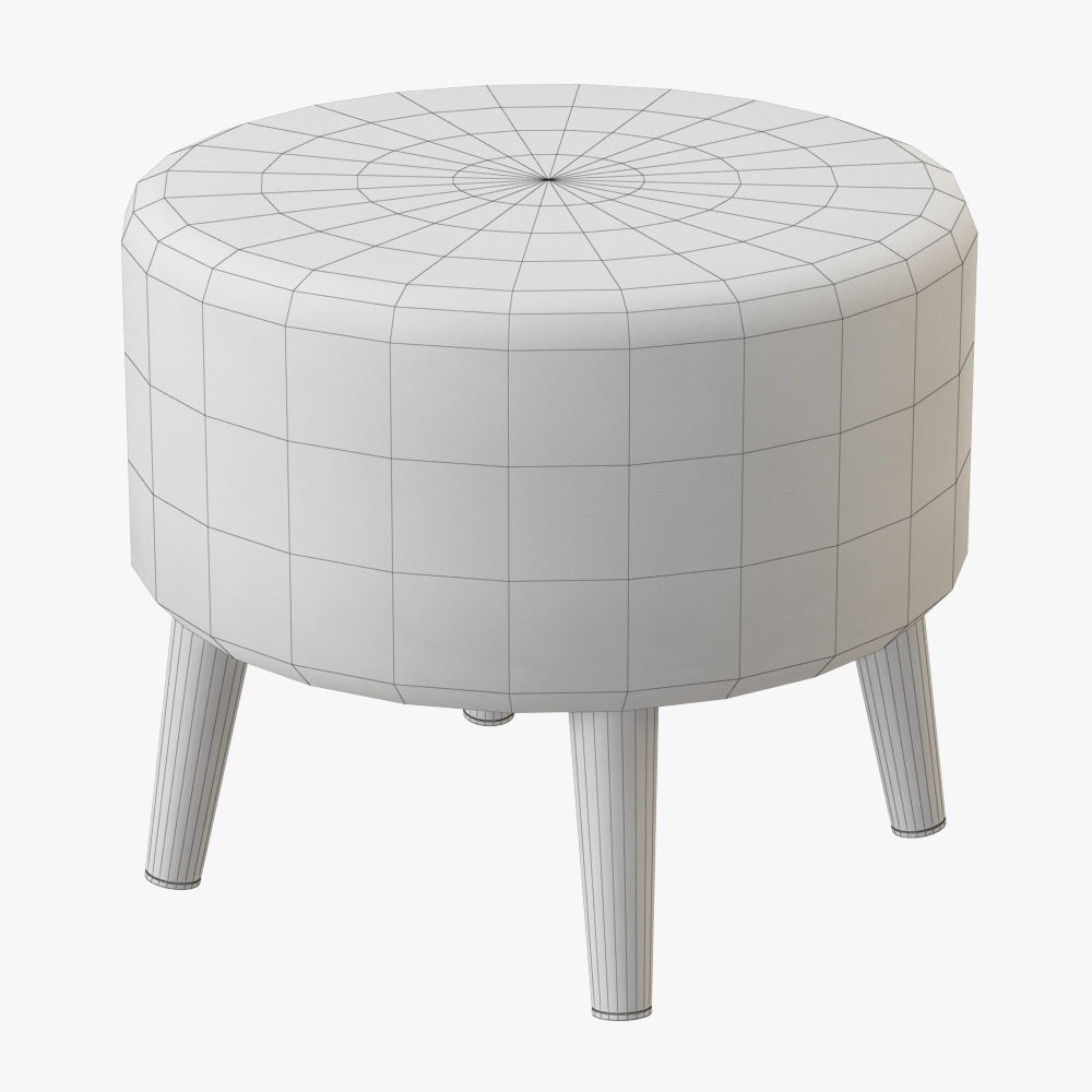 Maher Ottoman 3D model_3