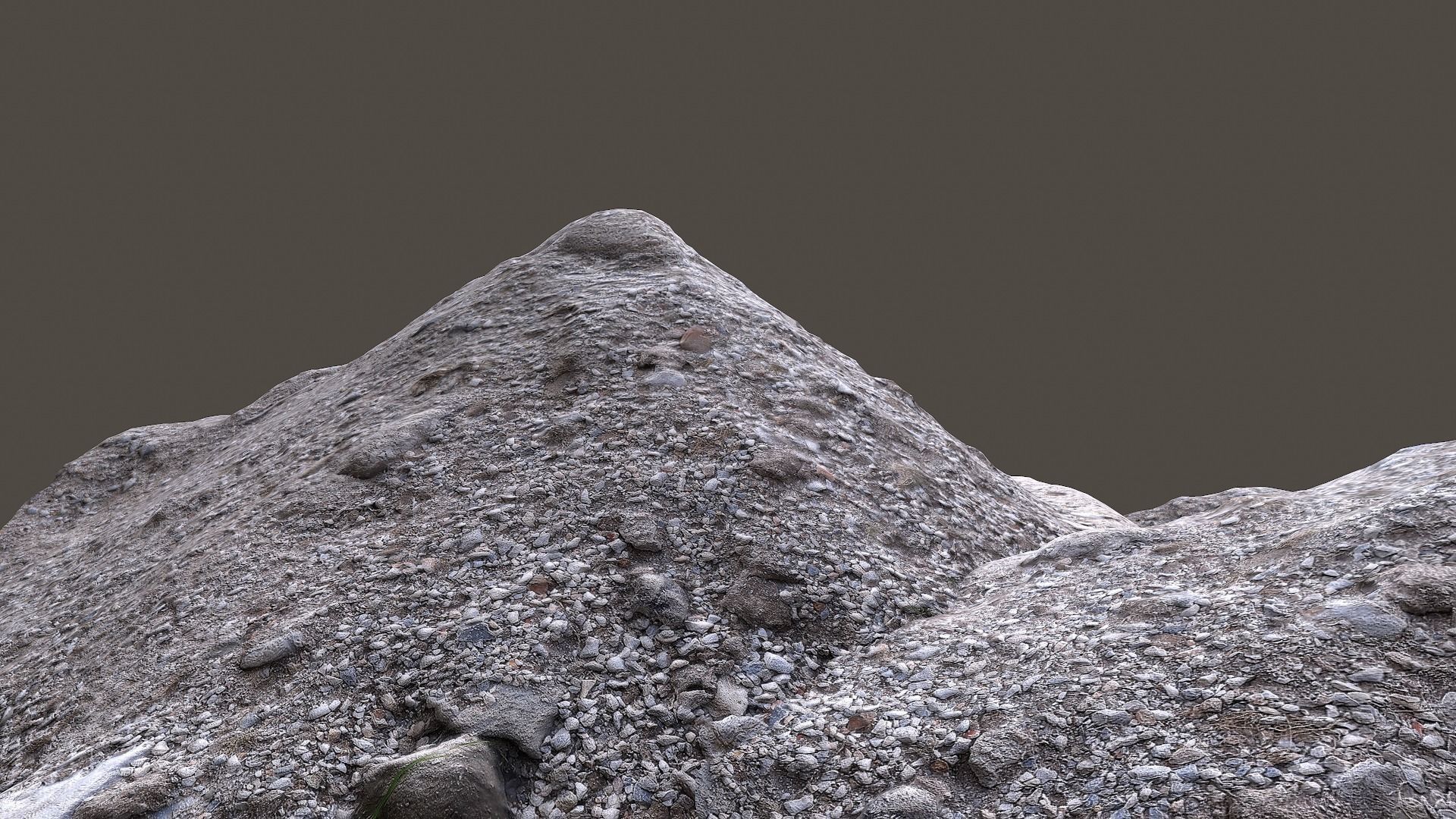 Pile of rocks 3d scanned Low-poly 3D model_1