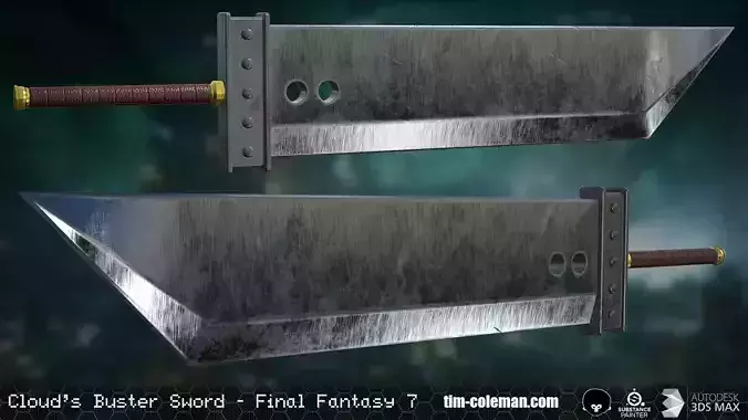 Cloud Strife - Buster Sword - Final Fantasy VII