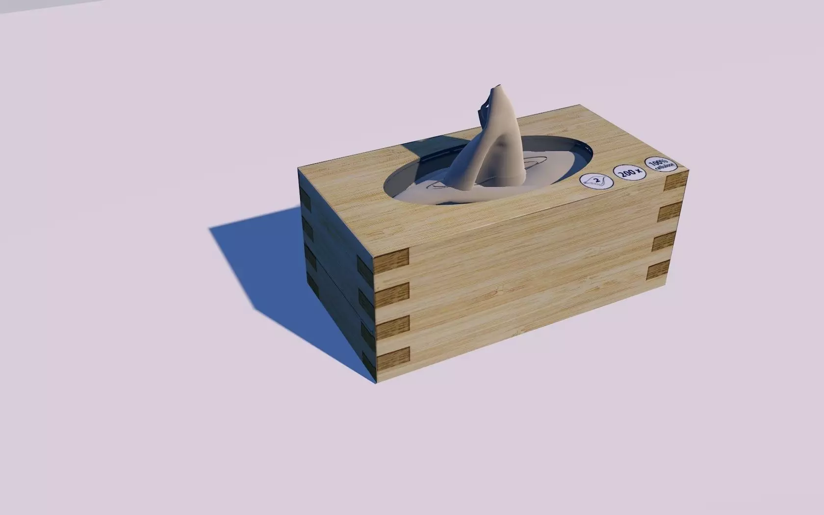 Tissue Box Cinema4D Cien Free 3D model