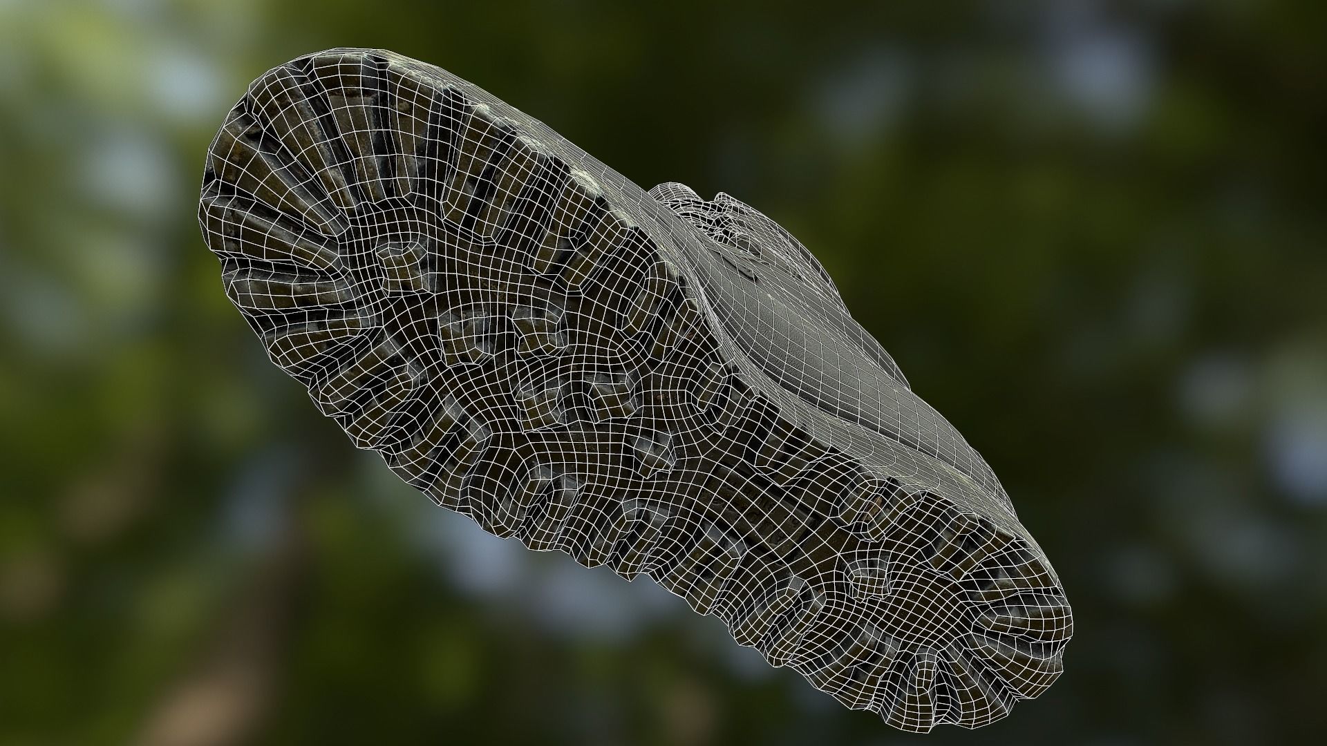 Military boot low poly 3D model Low-poly 3D model_13