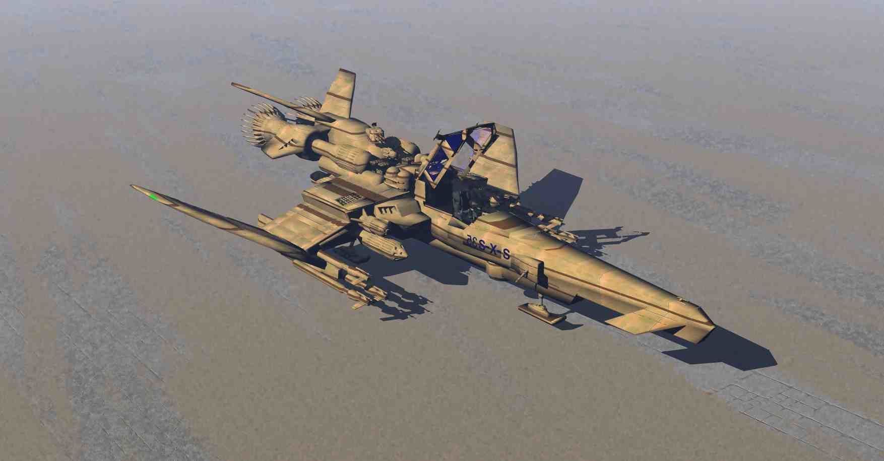 caccia   caprica   S-X-35 Low-poly 3D model_19