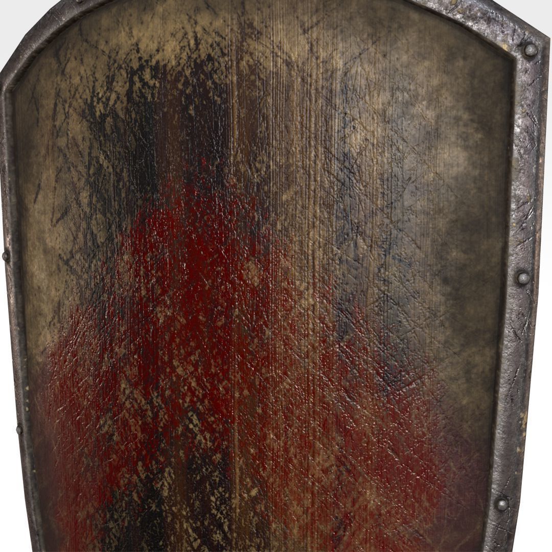 Heater Shield Low-poly 3D model_4