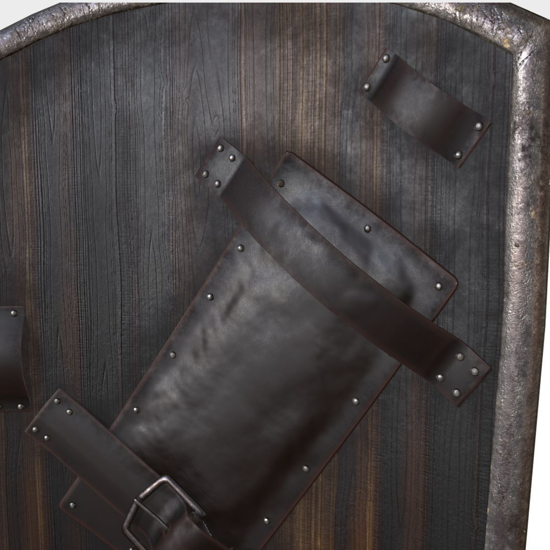Heater Shield Low-poly 3D model_5