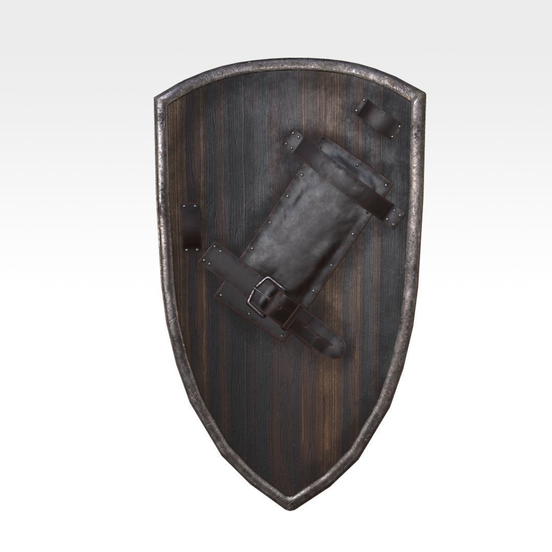 Heater Shield Low-poly 3D model_3