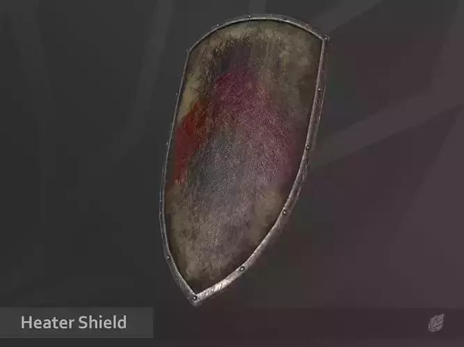 Heater Shield Low-poly 3D model