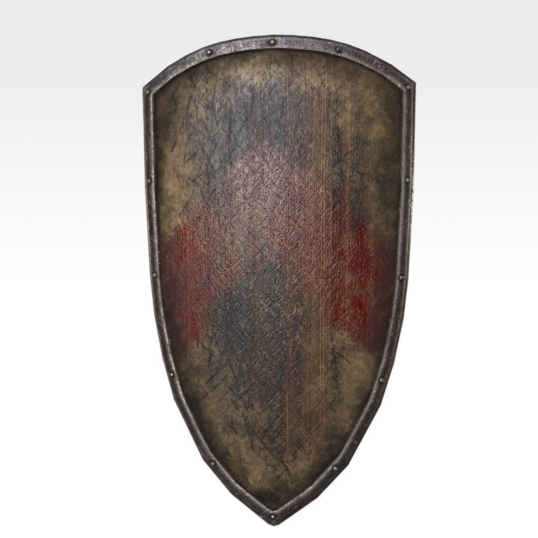 Heater Shield Low-poly 3D model_2