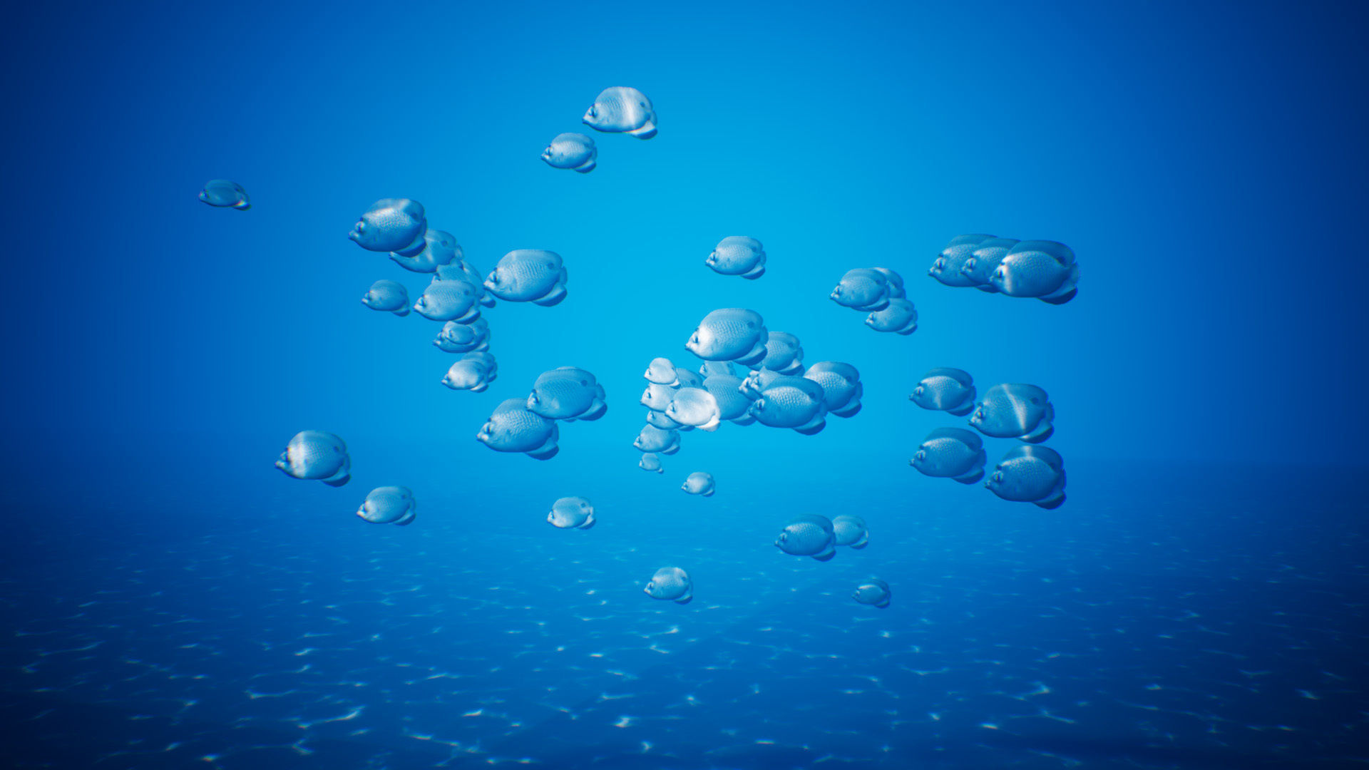 UE4 Fish School System Low-poly 3D model_2