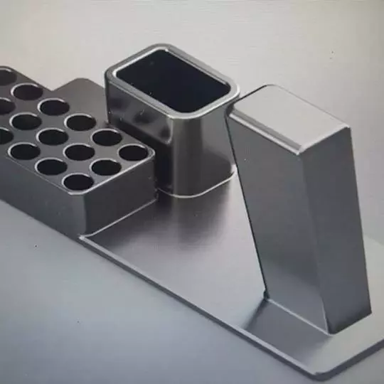 Glock Stand with room for bullets 3D print model_0