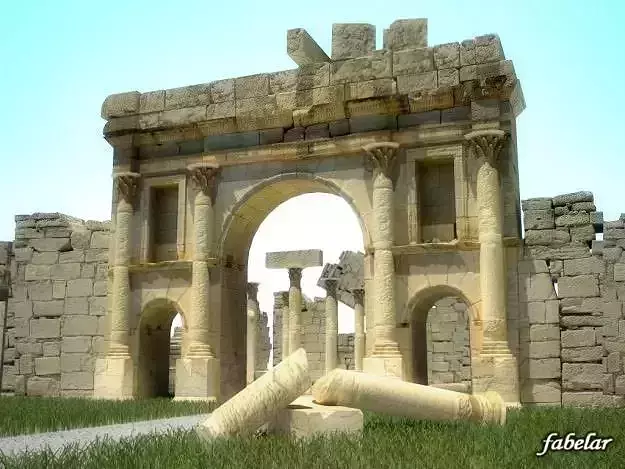 Ruins 2 medieval castle in minecraft 3D model