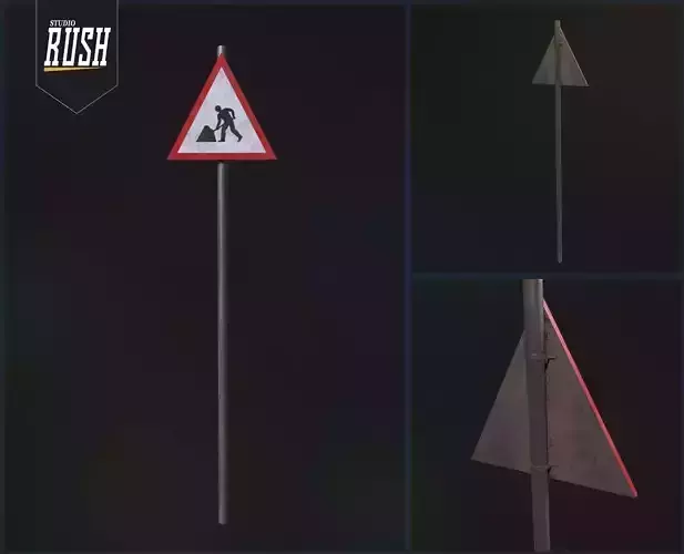 Works Road Traffic Sign