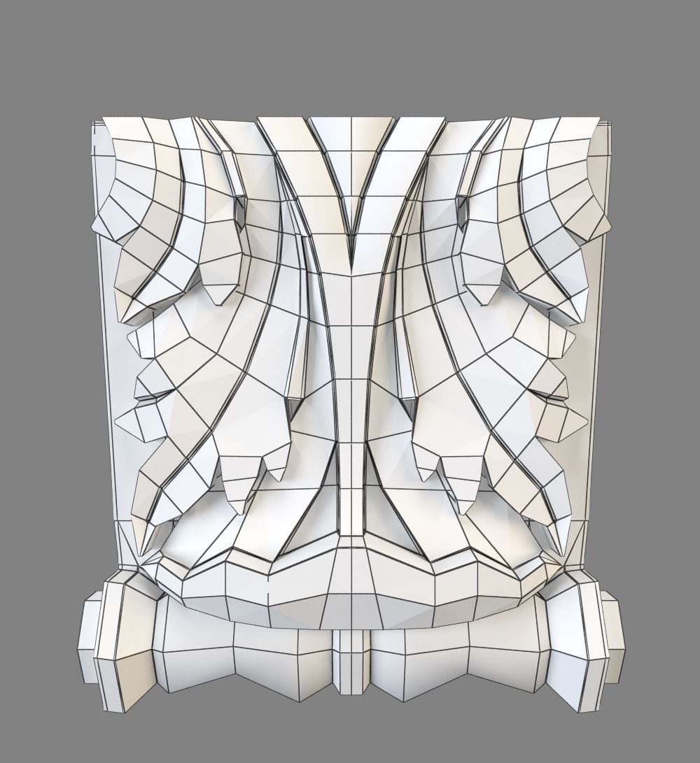 wall pier 3D print model_1