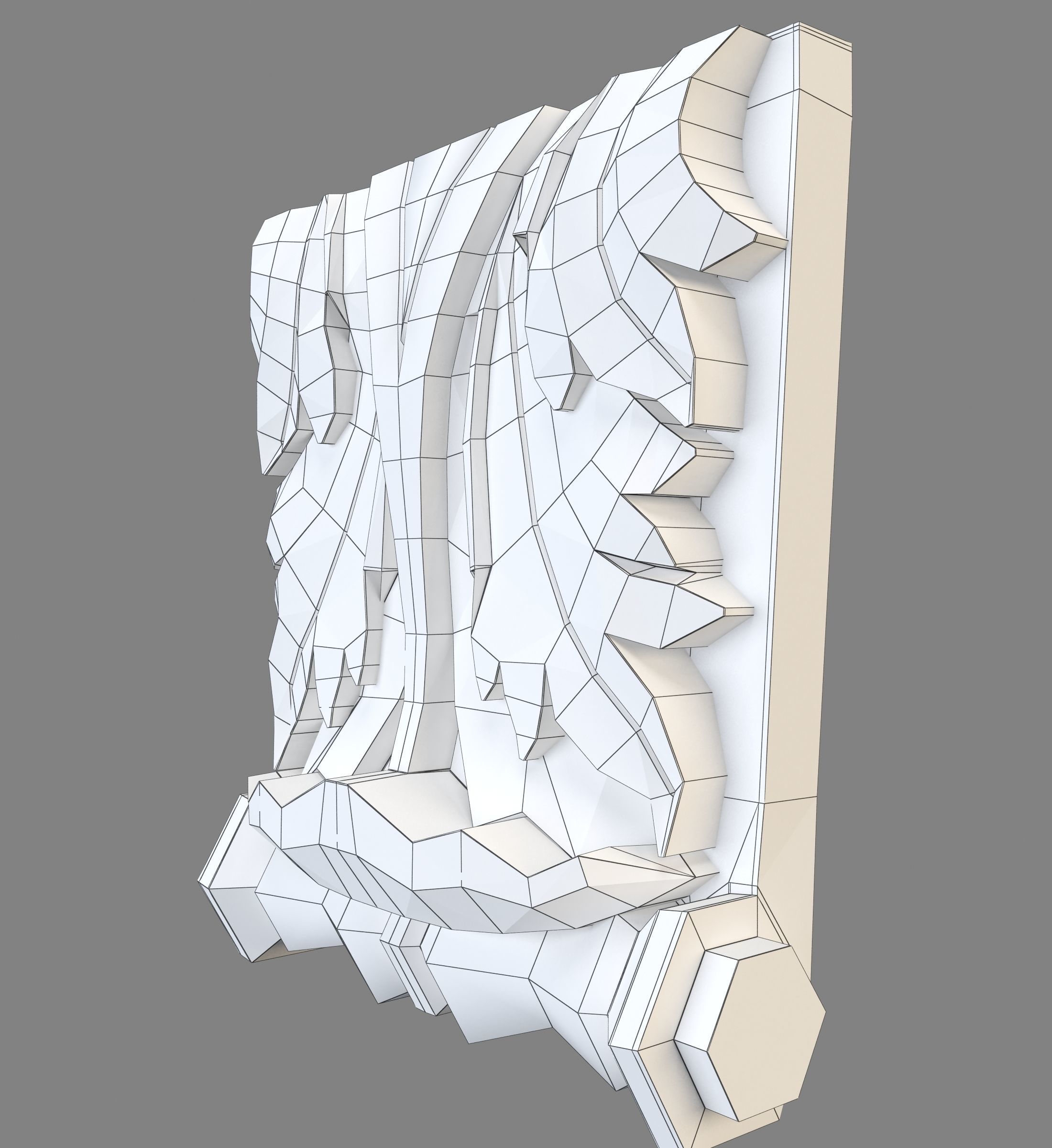 wall pier 3D print model_9