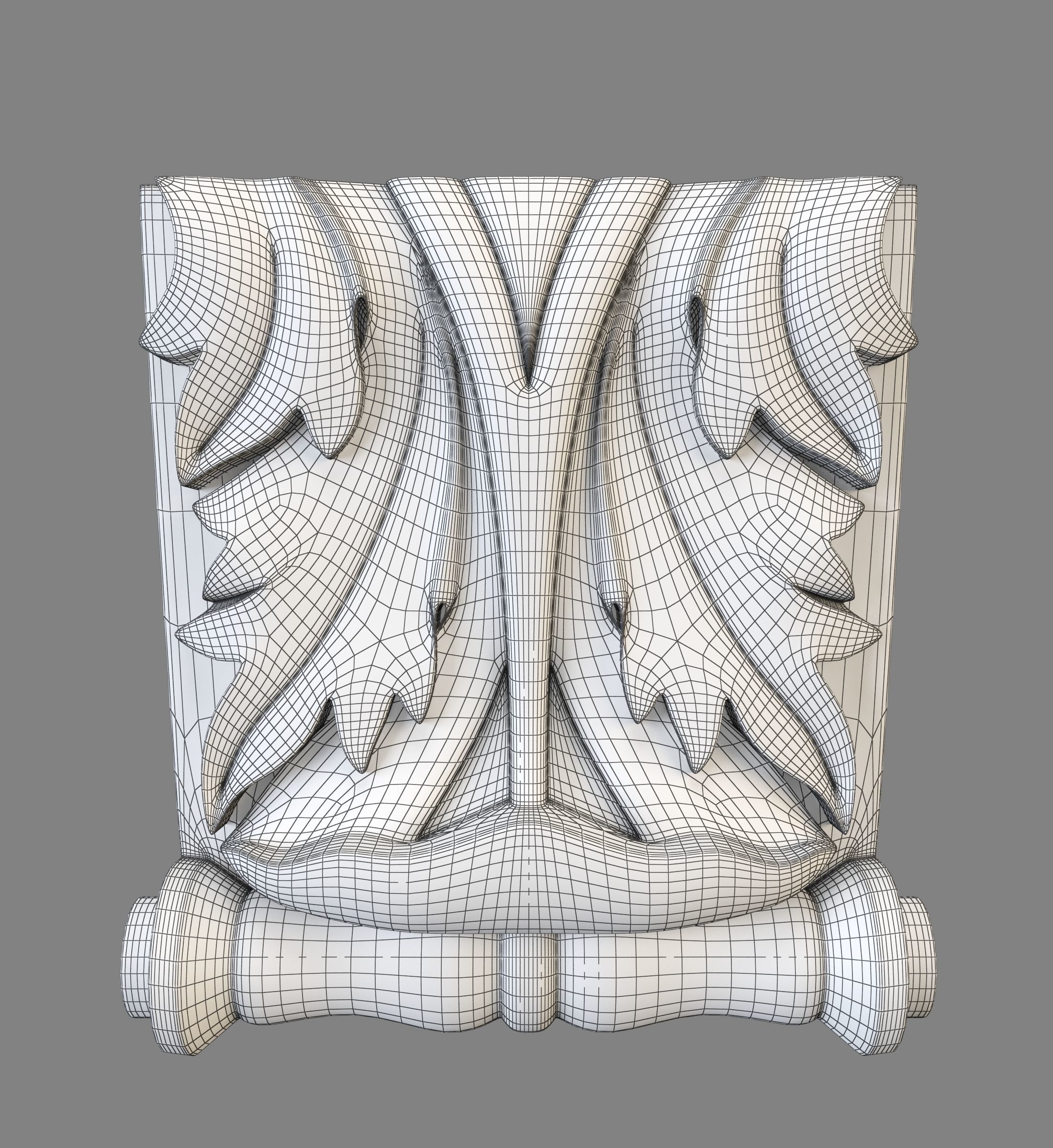 wall pier 3D print model_7