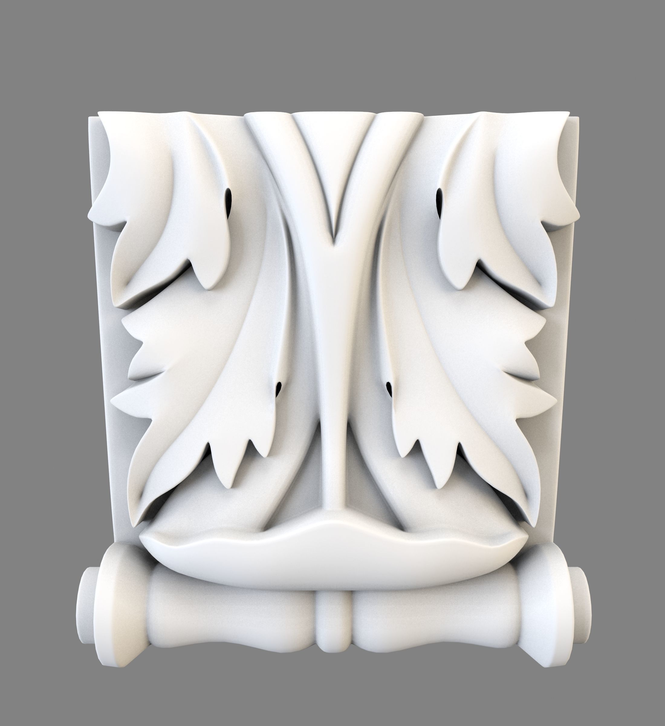 wall pier 3D print model_4