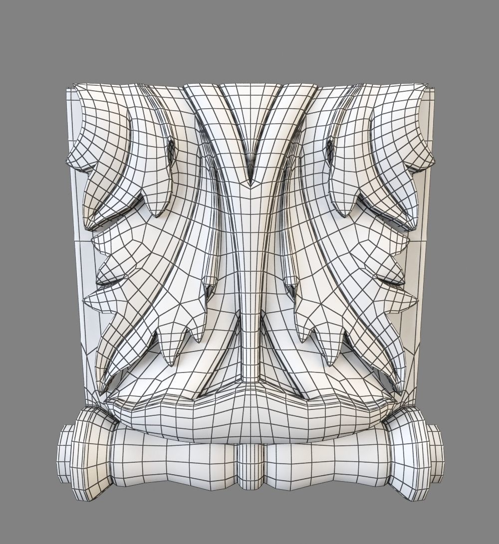 wall pier 3D print model_2