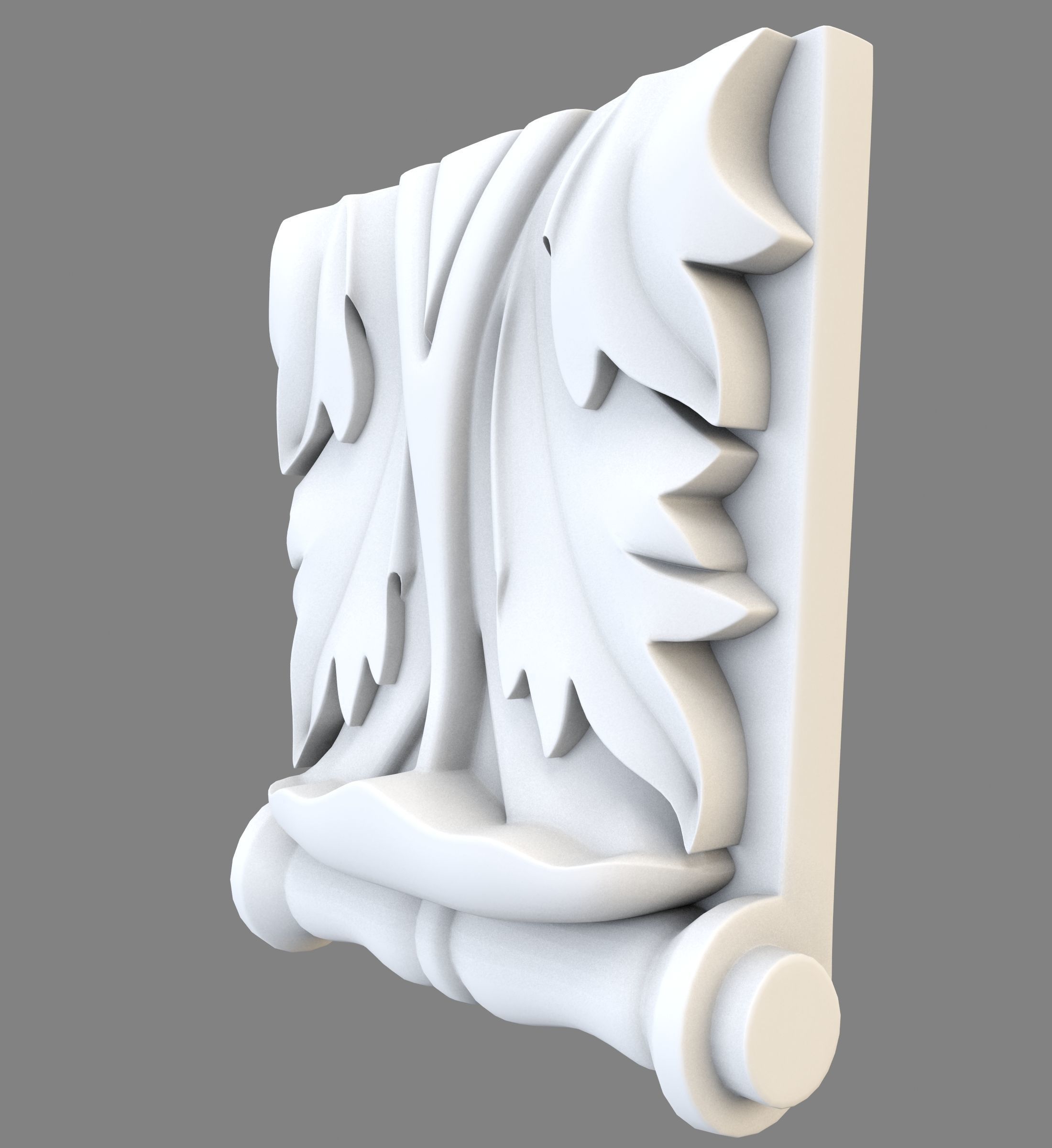 wall pier 3D print model_3