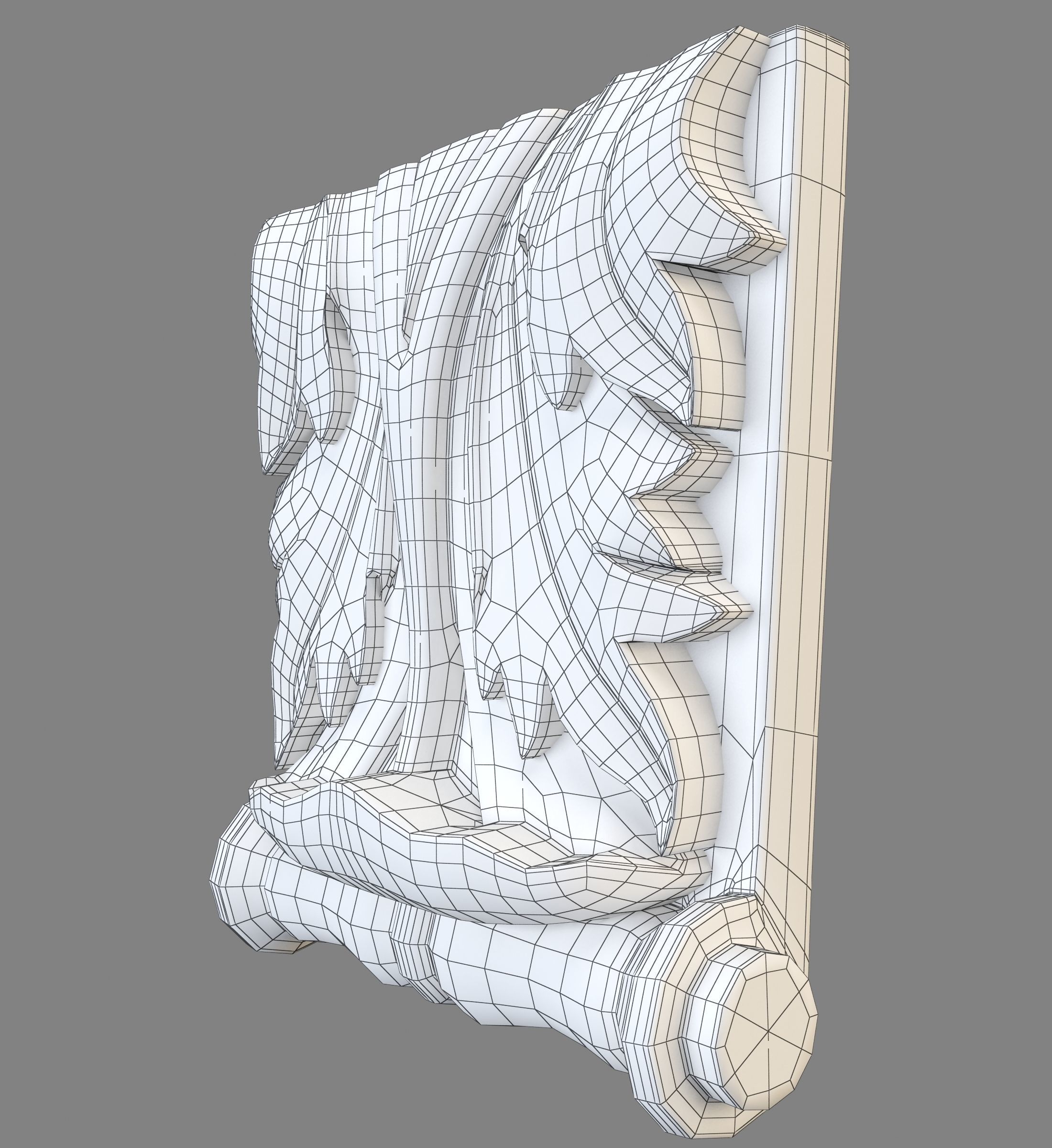 wall pier 3D print model_5