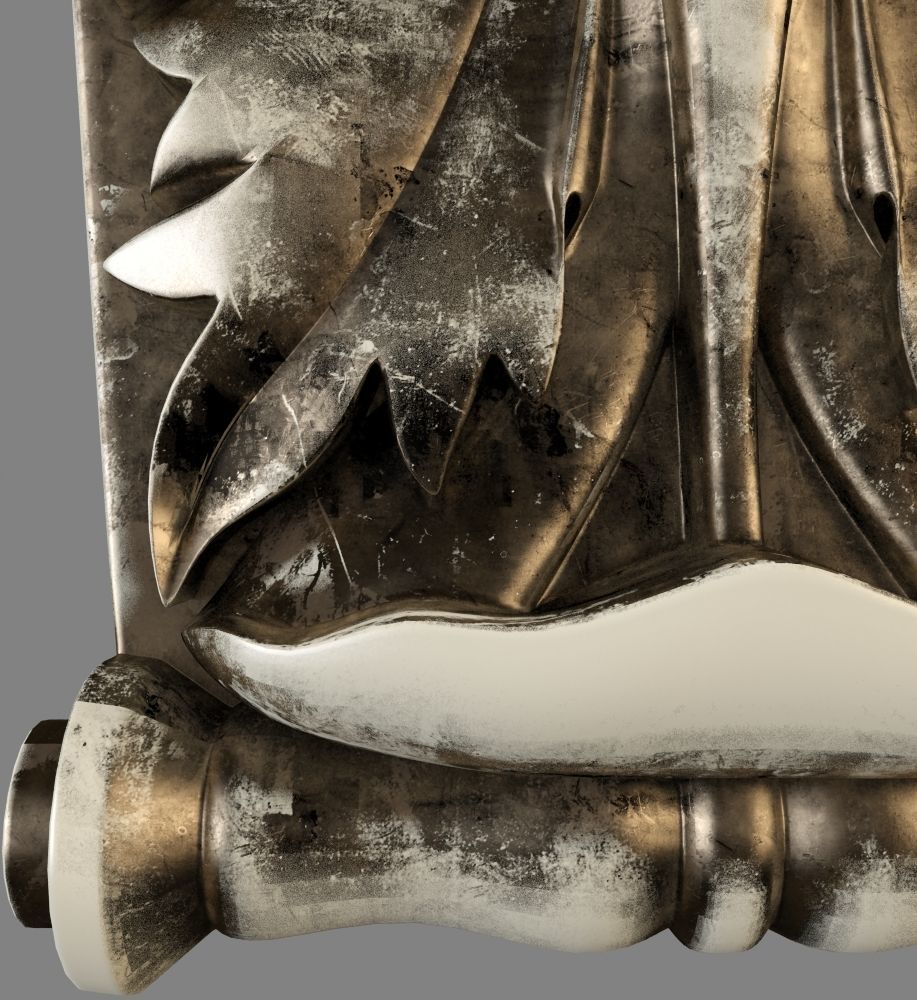 wall pier 3D print model_6