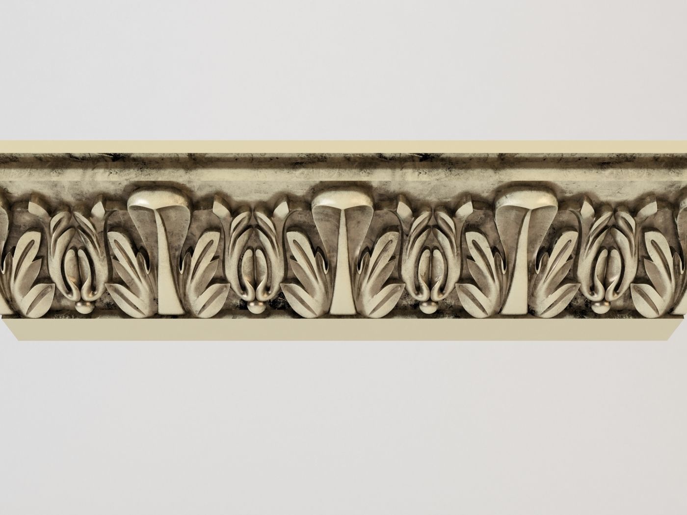 cornice ornately carved crown molding 3D print model_3