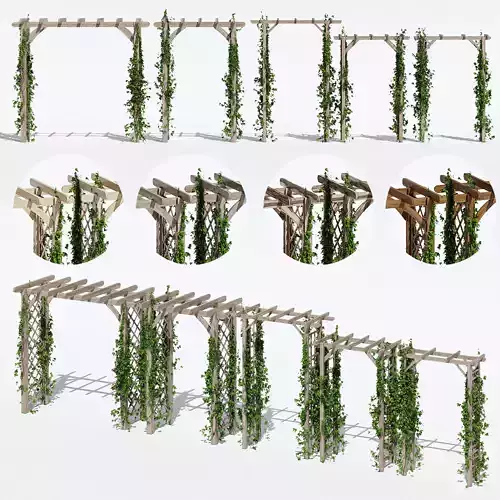Garden arches one 3D model