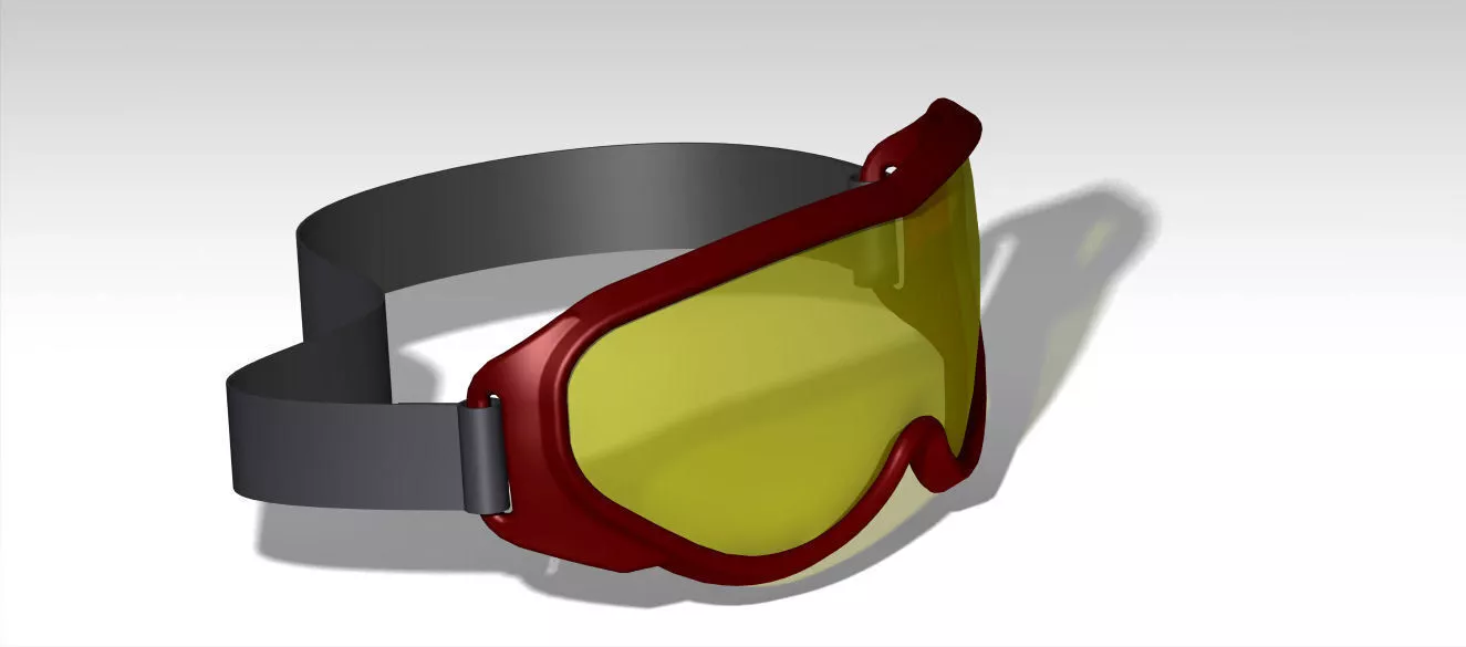 Ski glasses Free 3D model