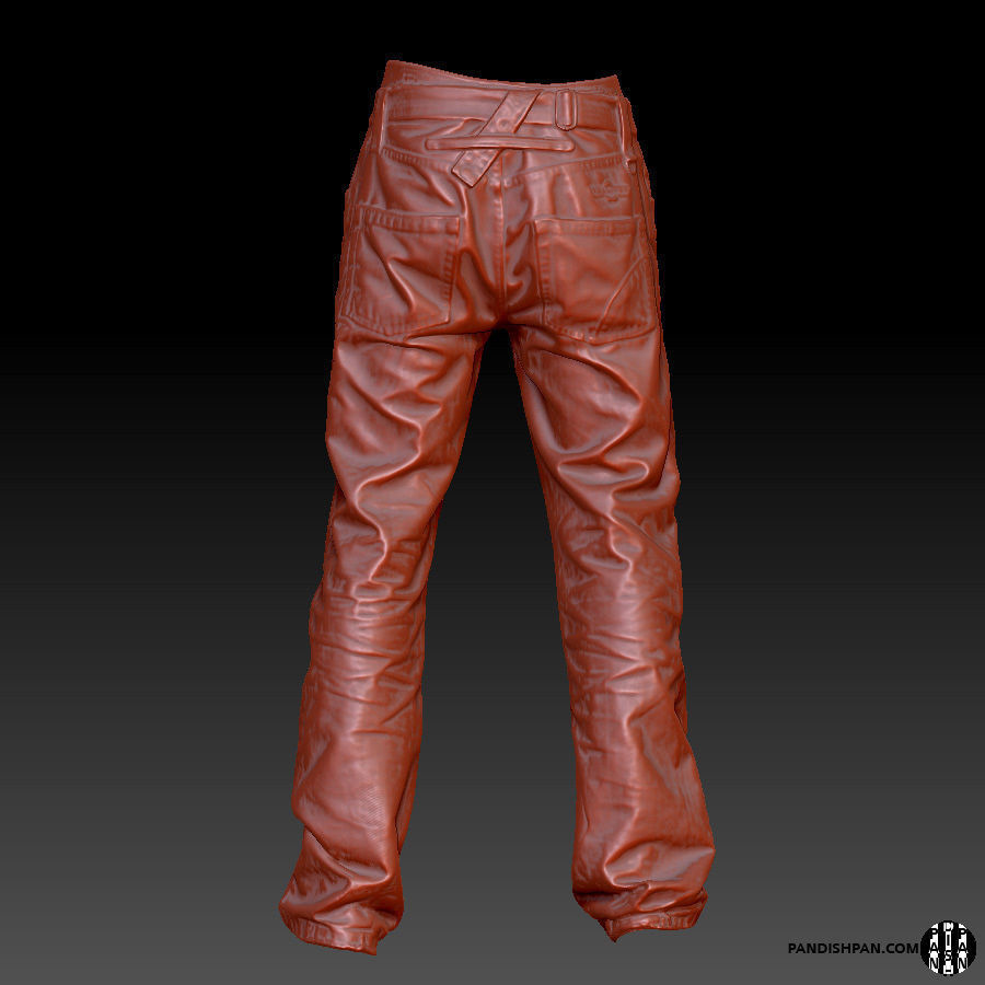 Male Pants Jeans Zbrush 3D Scanned Model   3D model_5