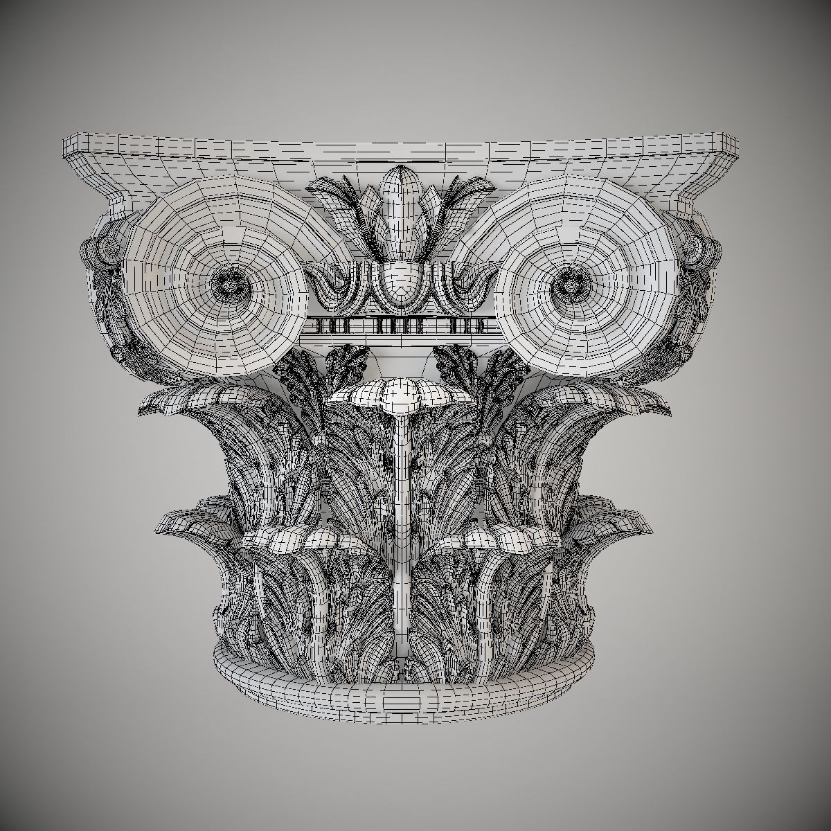 Corinthian Capital 3D model_2