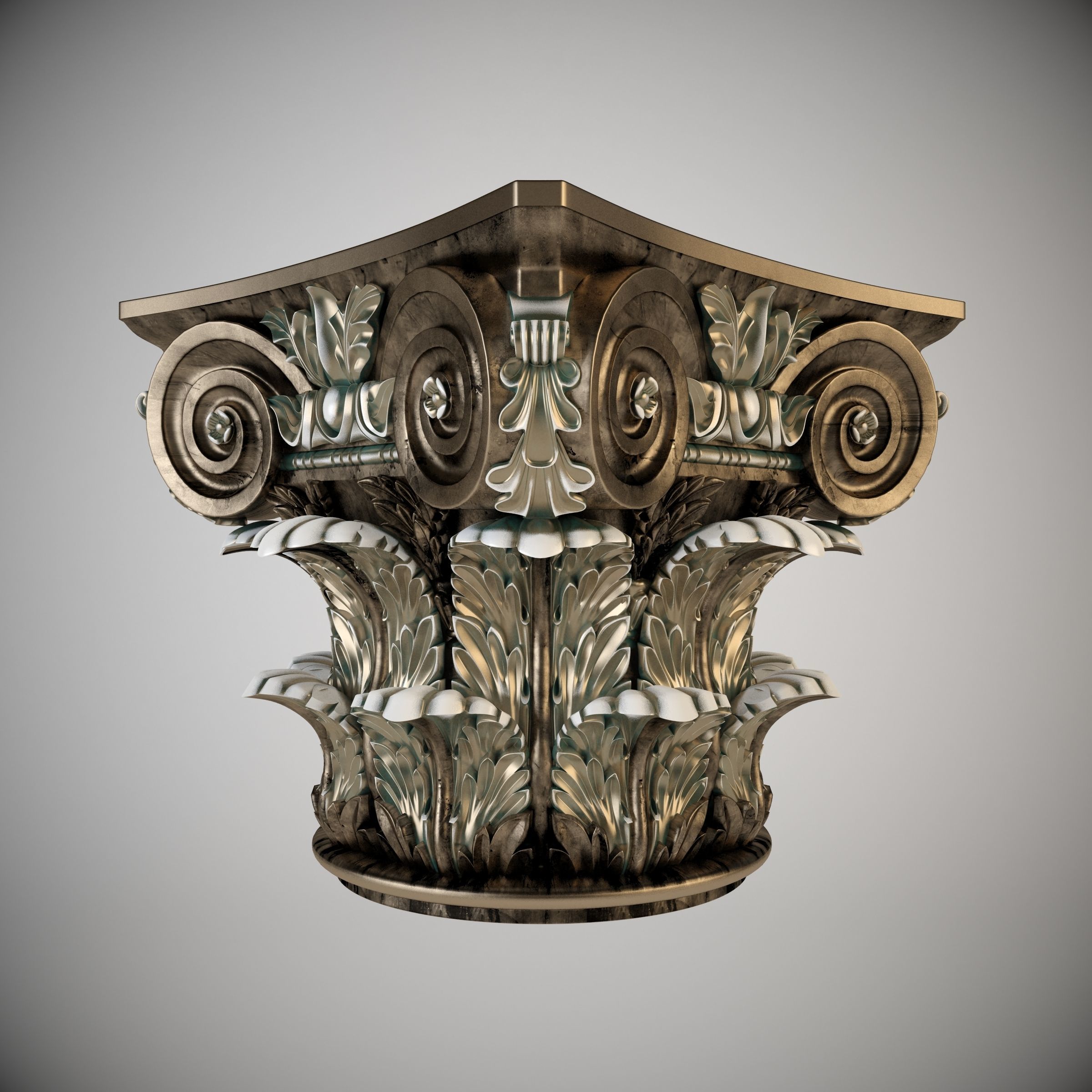 Corinthian Capital 3D model_10