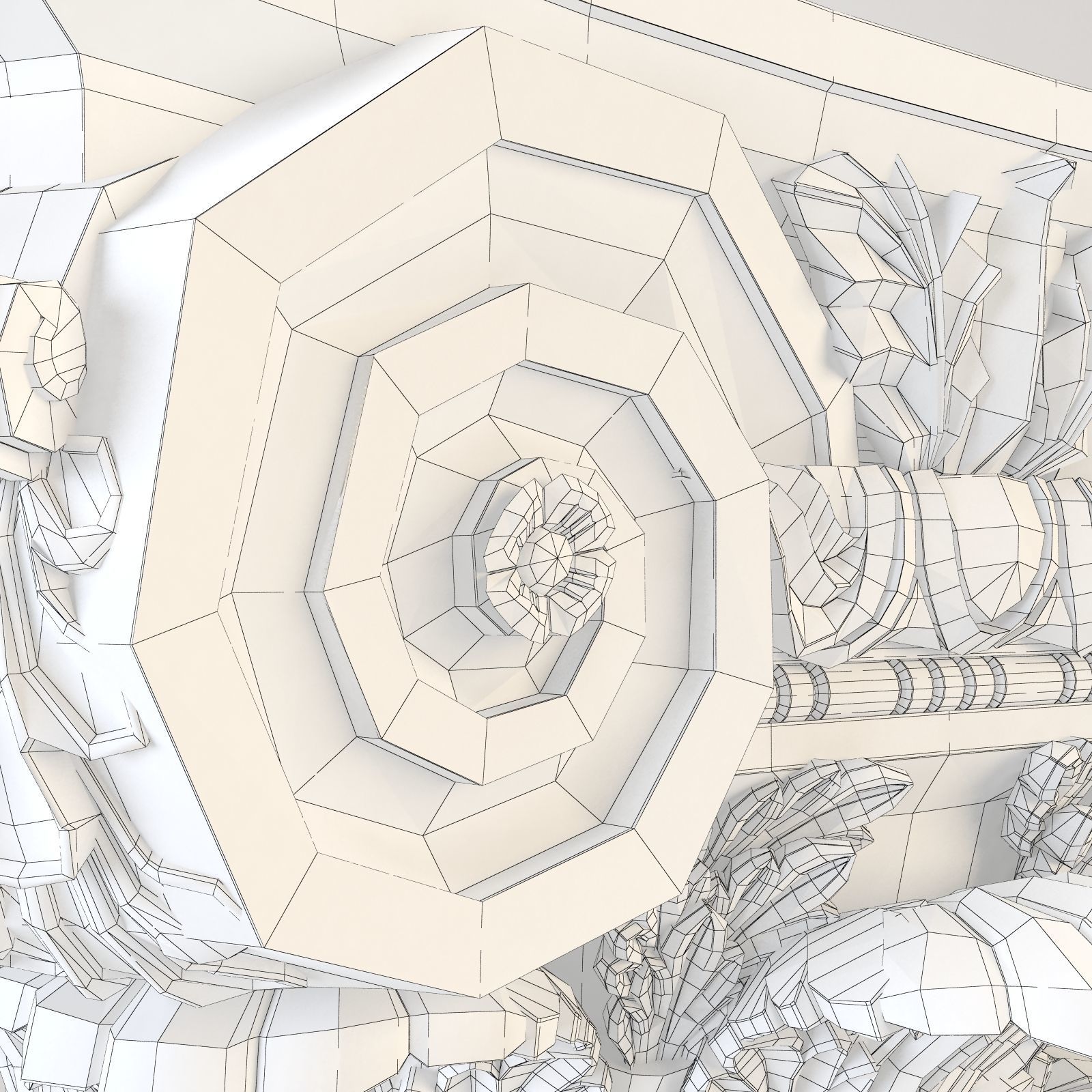 Corinthian Capital 3D model_12