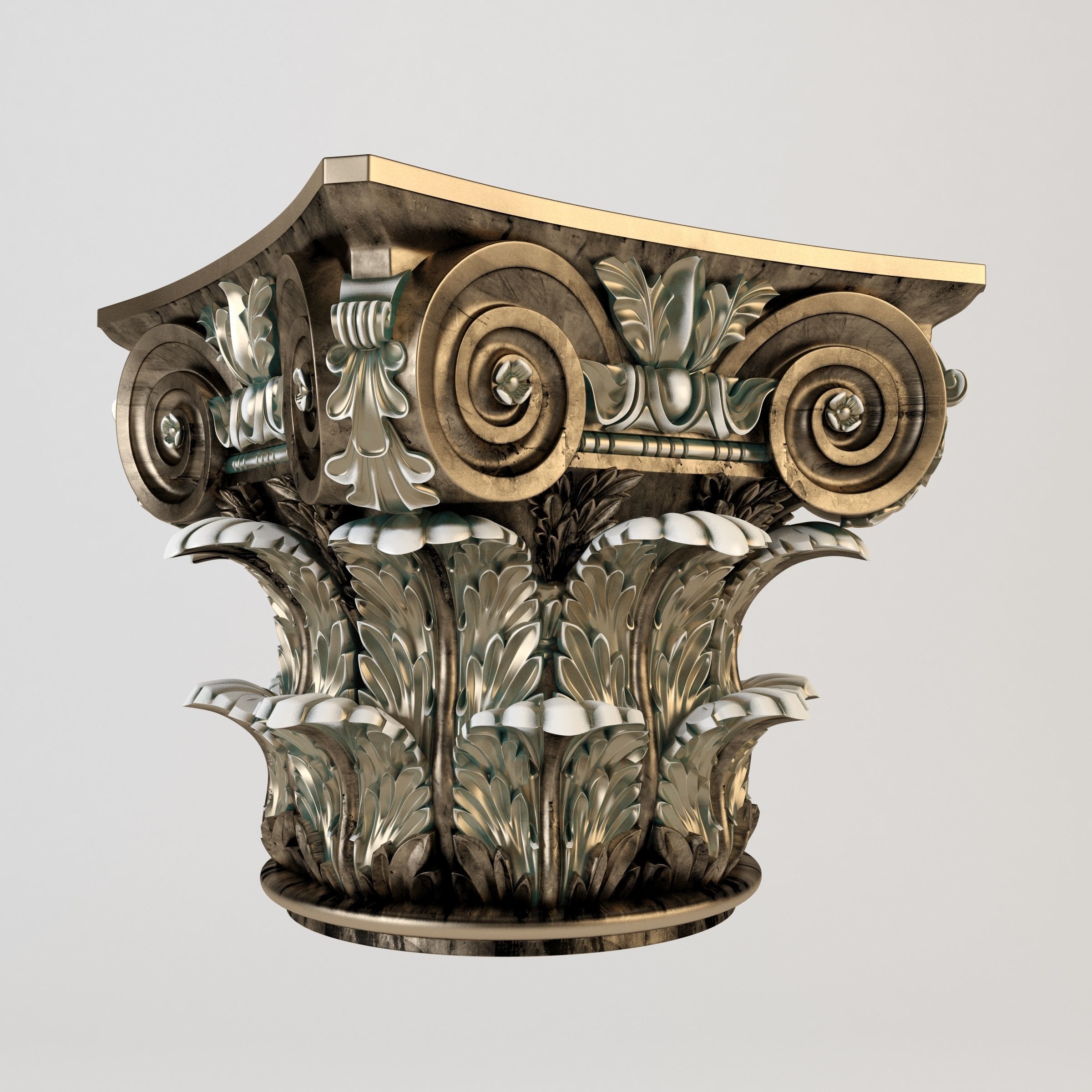 Corinthian Capital 3D model_11